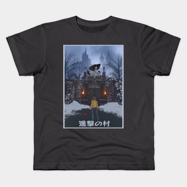 Attack on Village Kids T-Shirt by MIKELopez